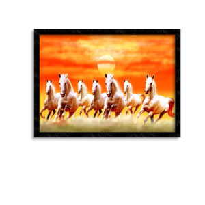 Seven Horse photo frame